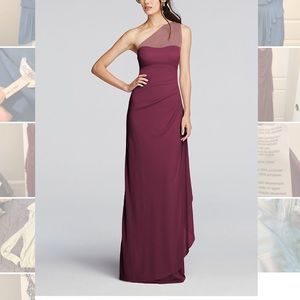 David’s Bridal Dress color wine size 0
